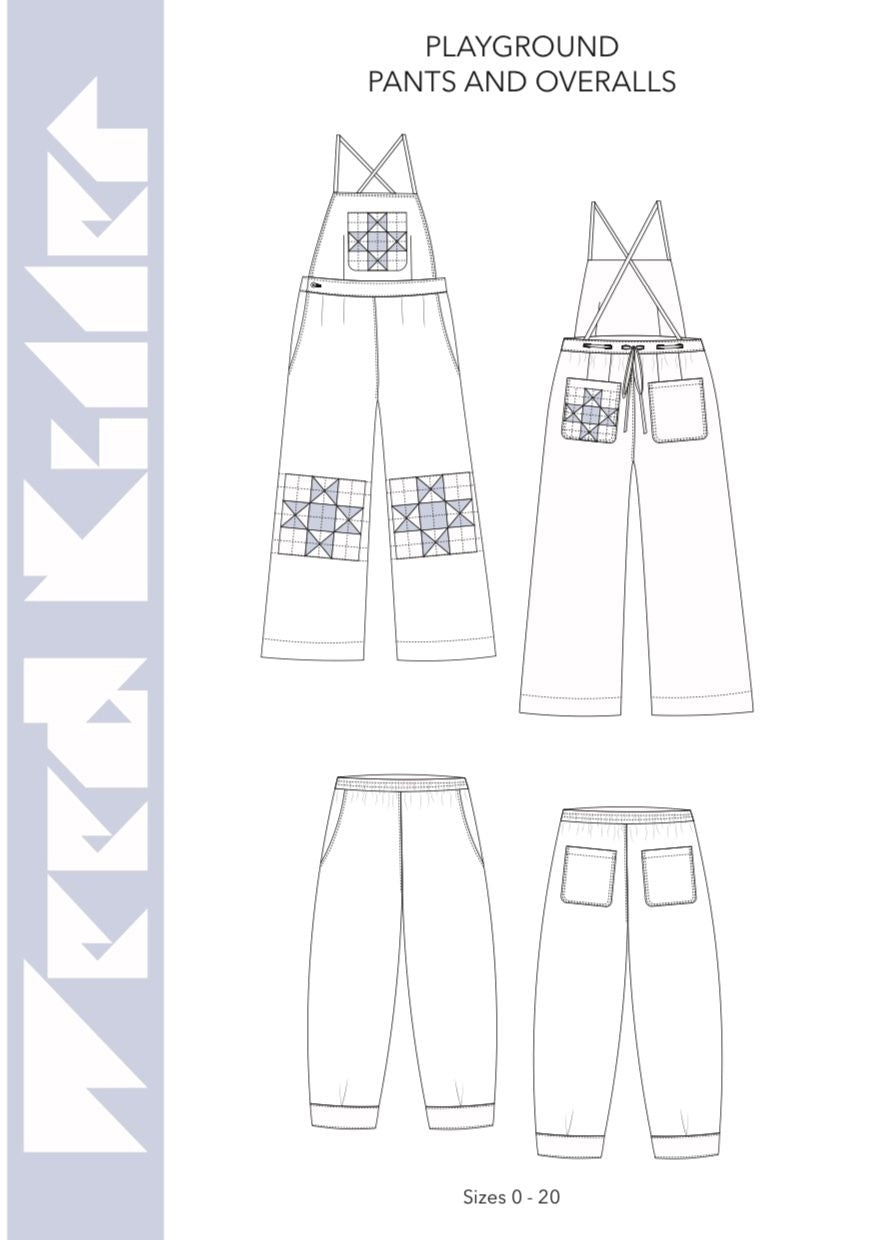 Playground Pants & Overalls - PDF Sewing Pattern